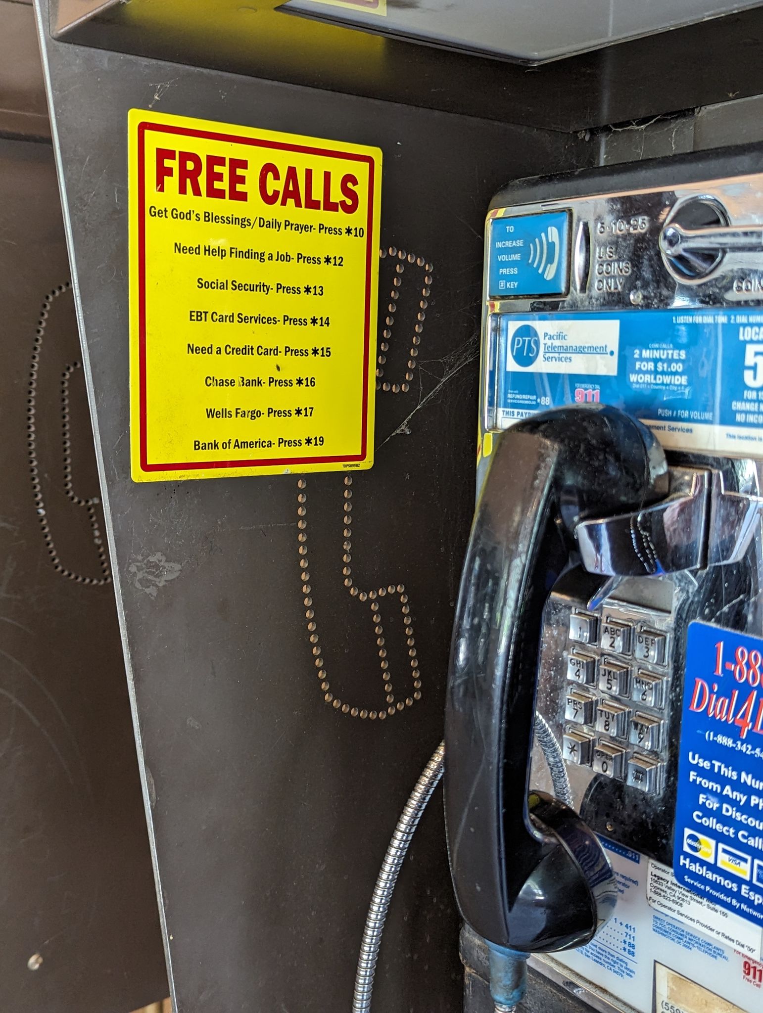  Pay phones at Lodgepole 