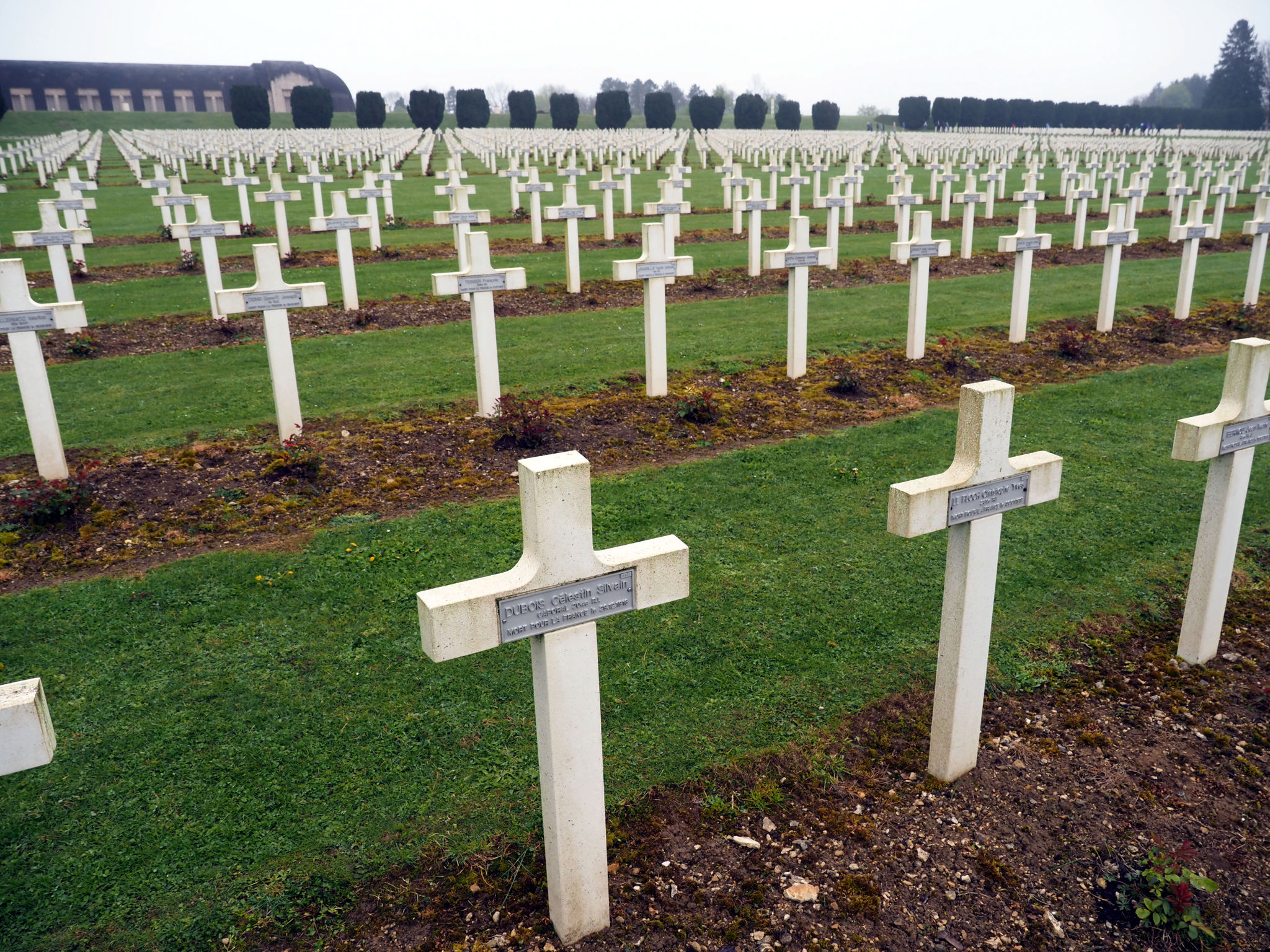  France, 19 Apr 2024  The Douaumont Ossuary and French military cemetery to the north of Verdun.