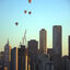  Melbourne, 2 Feb 2024  Sunrise hot air ballooning over the CBD.