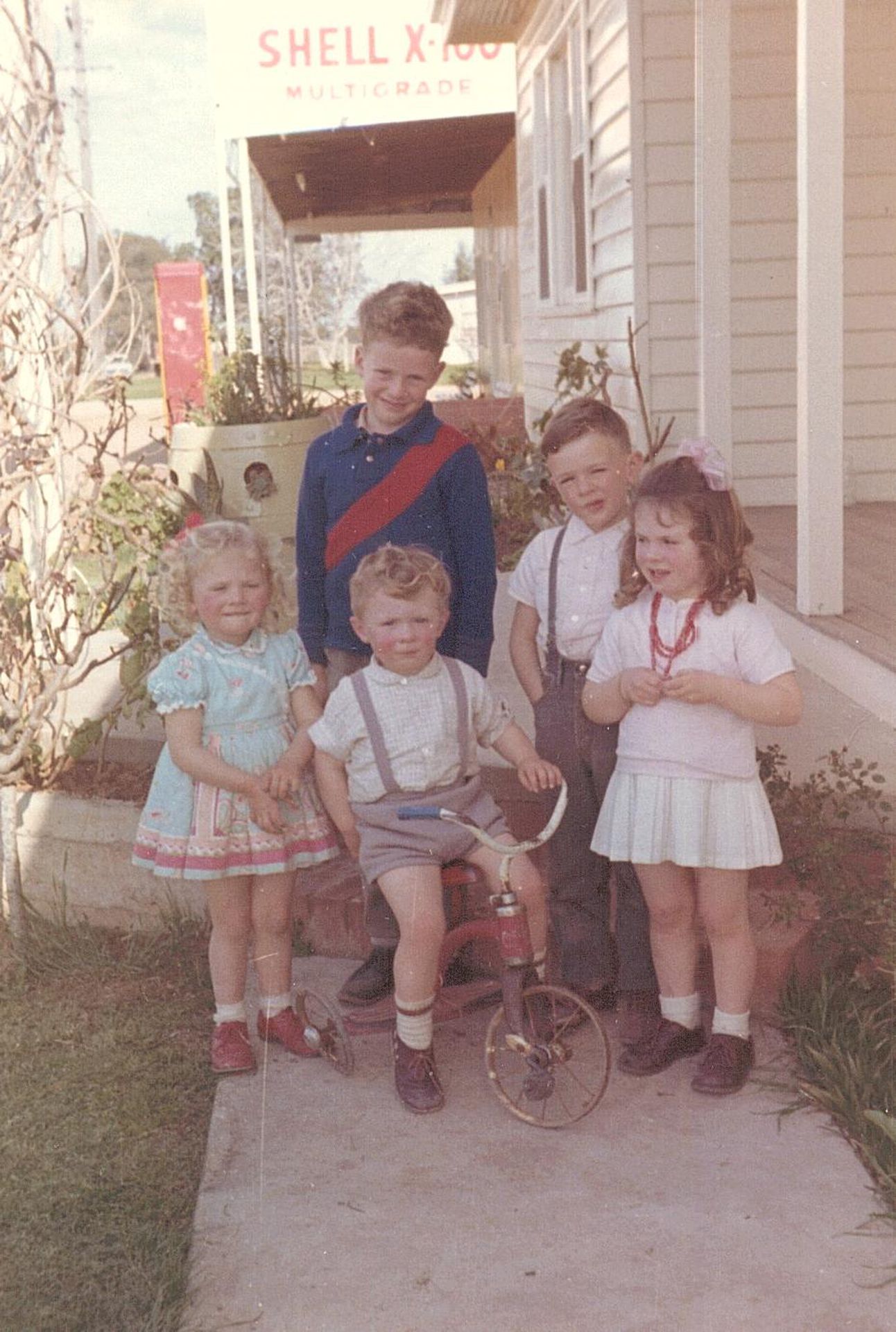 Janette, John, me, Michael and Cindy at Mathoura, August 1965.