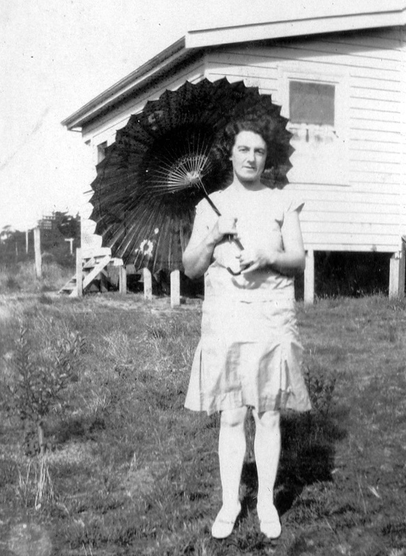 My Nana,  Evelina Griffin , possibly taken near Meeniyan or Leongatha around 1928.