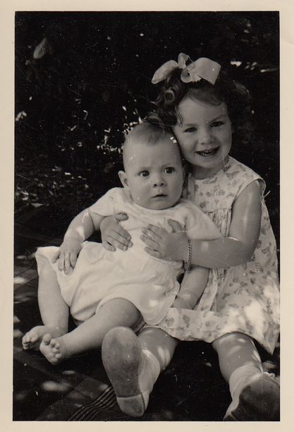 Stacey and Cindy Campbell. My mother has written on the back: