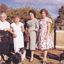 Mary Jane Campbell and daughters Anne and Margaret, and Margaret's daughter Delphine McHugh (nee Martin), at Dubbo in 1962.
